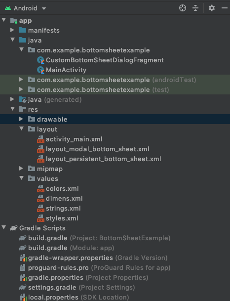 Android BottomSheet Example in Kotlin