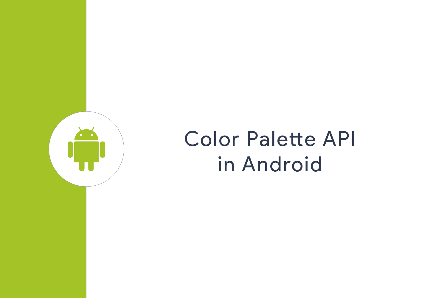 Color Palette API in Android