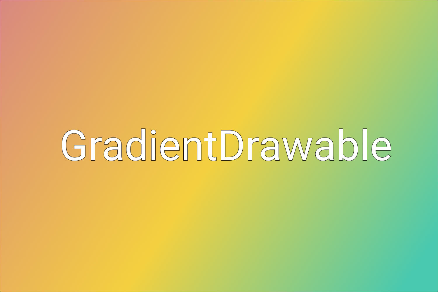 GradientDrawable - When and How to use it in Android