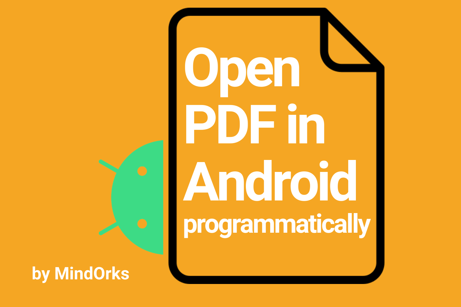How to open a PDF file in Android programmatically?