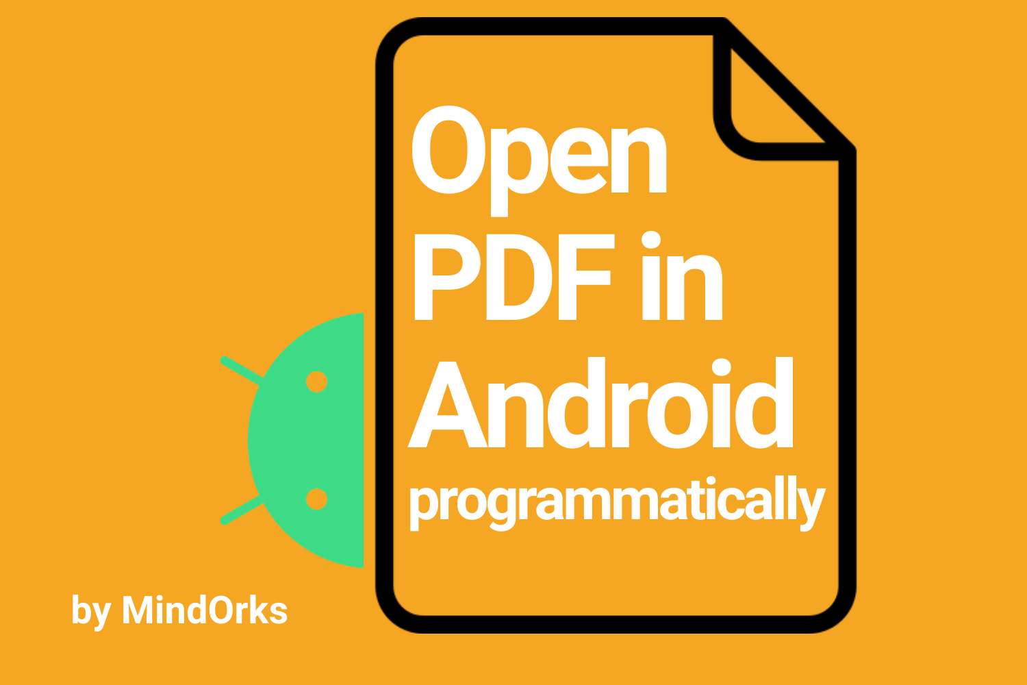 How To Open A Pdf File In Android Programmatically