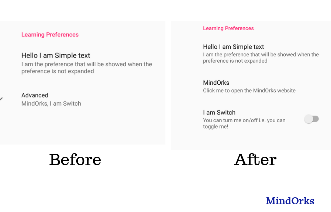 Implementing Android Jetpack Preferences Expandable preferences