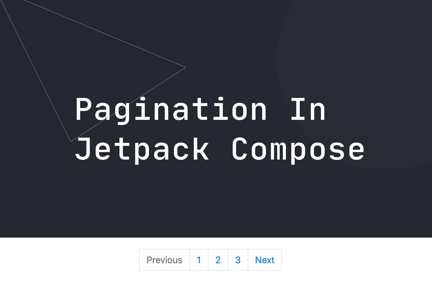 Jetpack Compose Pagination Banner