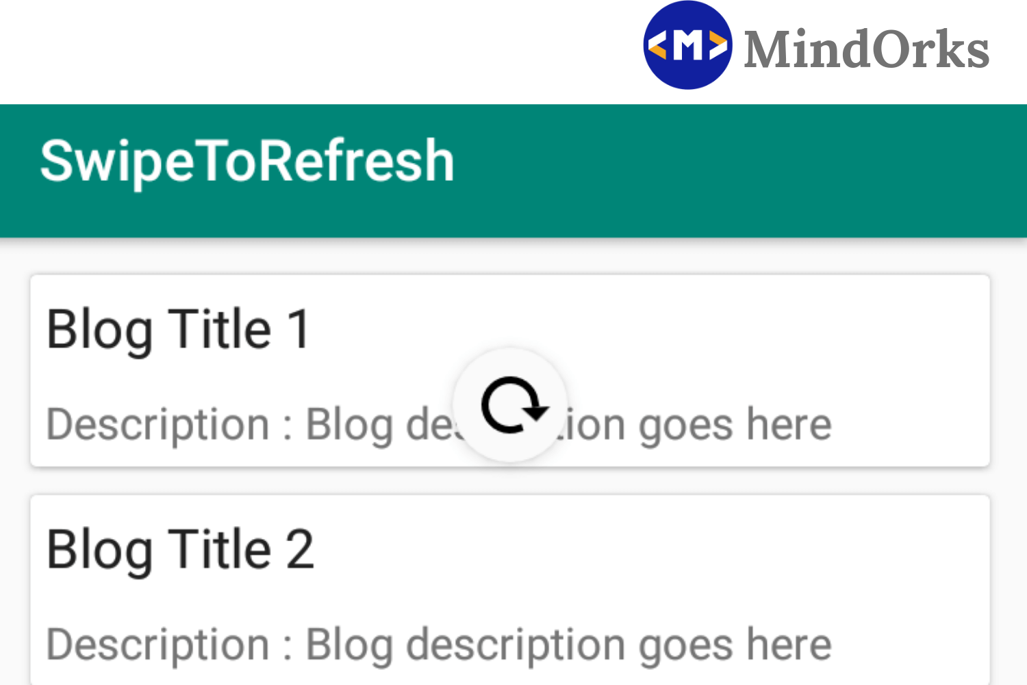 Using Swipe-to-refresh in Android Application
