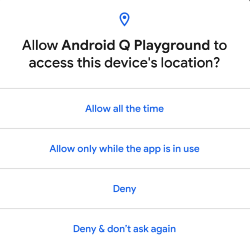 Understanding and Implementing Permission in Android Q